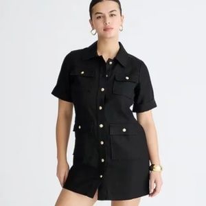 J Crew Gamine Shirtdress in linen size 4, NEW with tags